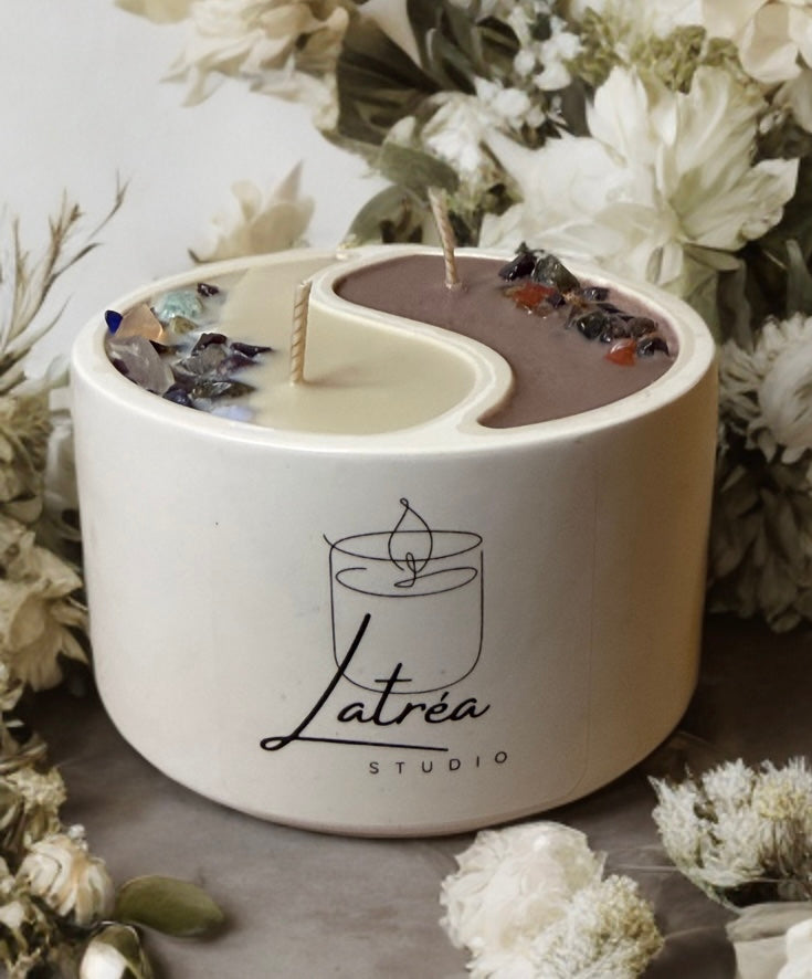 "YING-YANG" sojas vaska svece